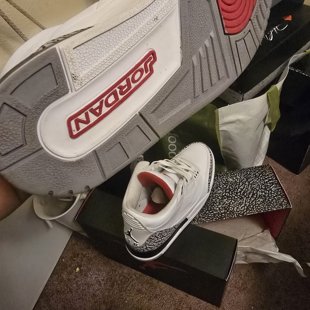 Air Jordan 3 with Jordan shirt so 3xl